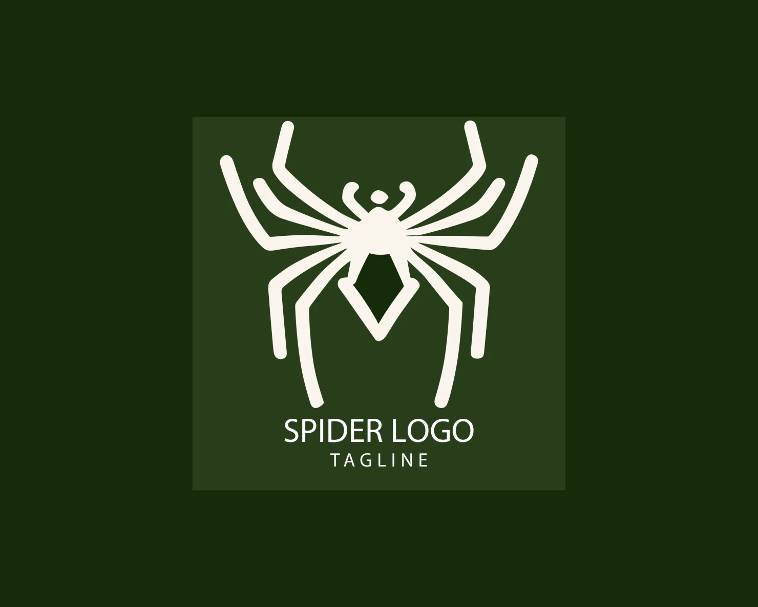 Spider customizable logo set design #38190