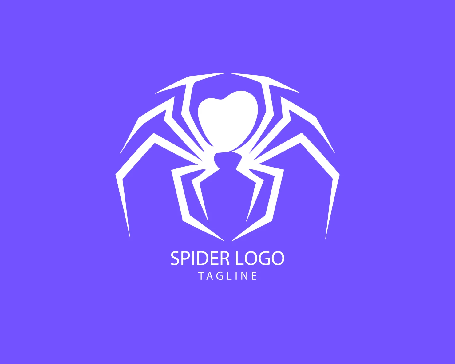 Spider customizable logo set design #38191