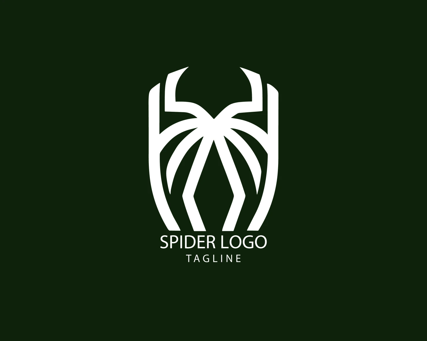 Spider customizable logo set design #38192