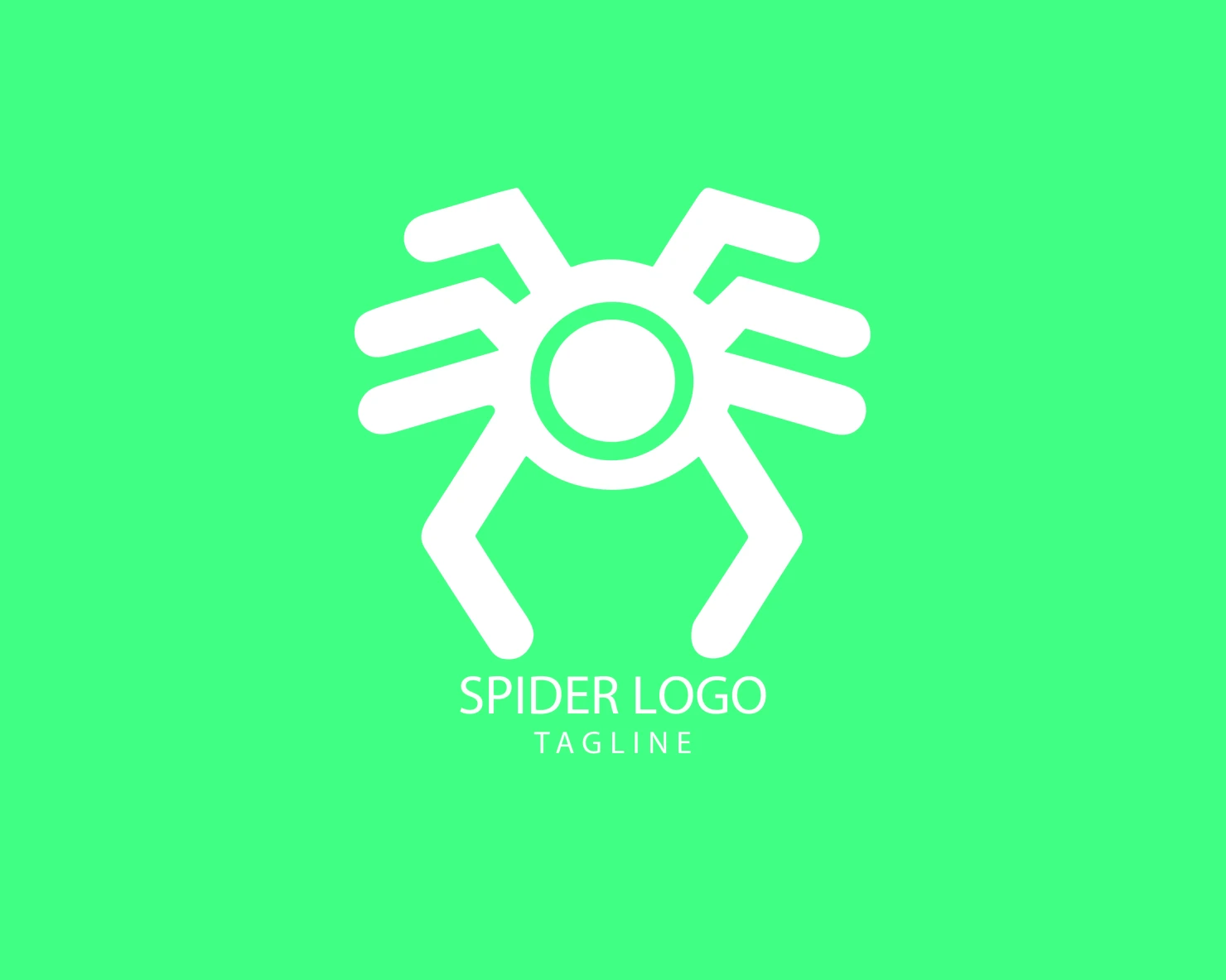 Spider customizable logo set design #38193