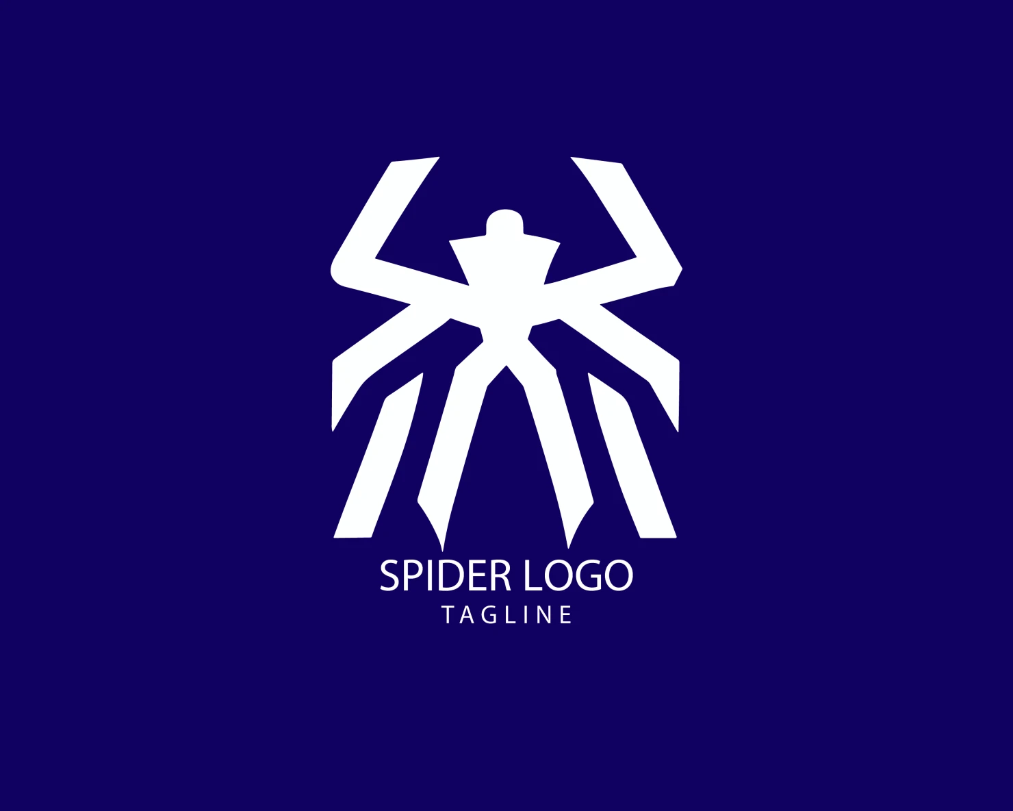 Spider customizable logo set design #38197
