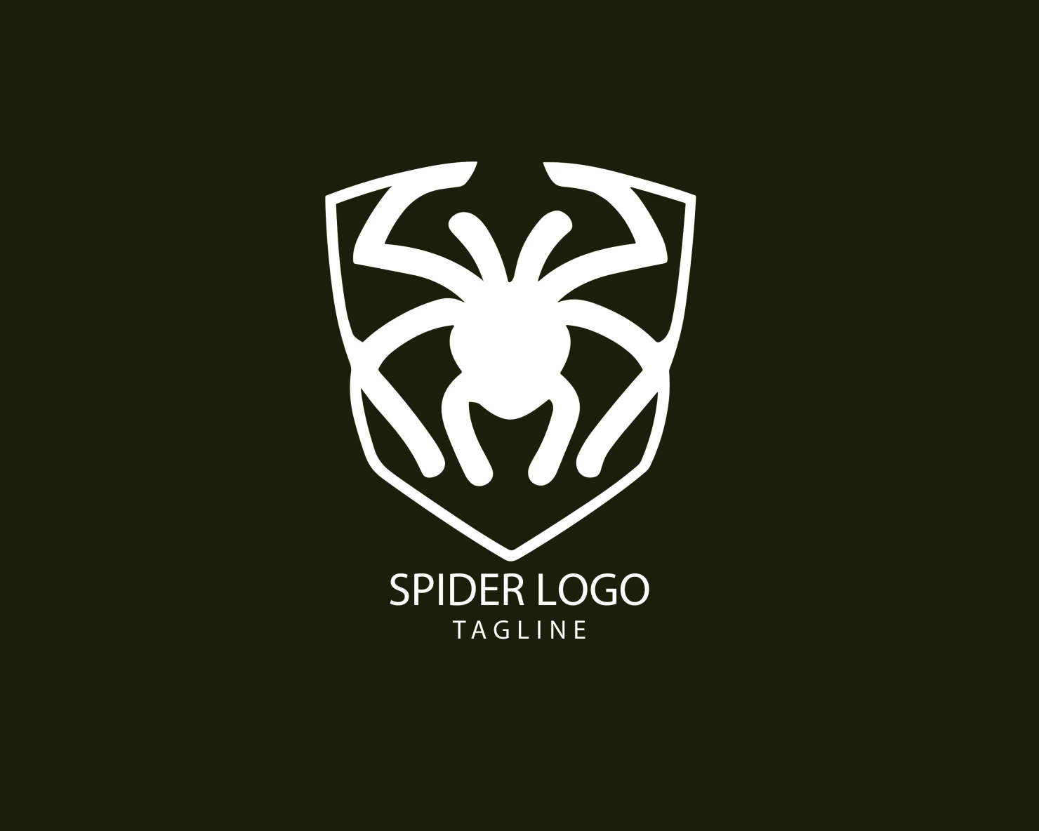 Spider customizable logo set design #38202