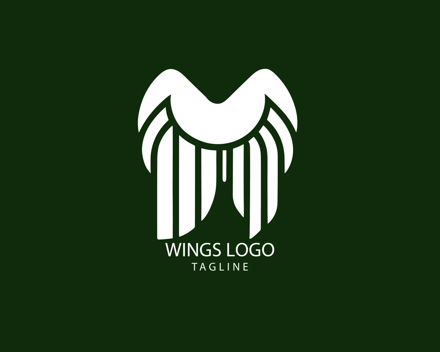 Wings customizable logo set design #38241