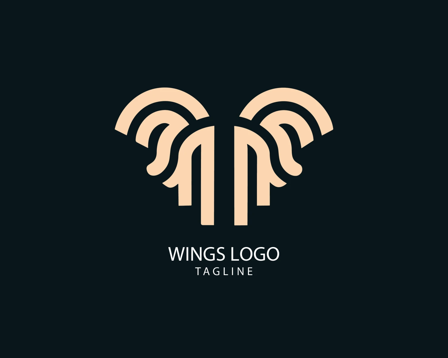 Wings customizable logo set design #38245