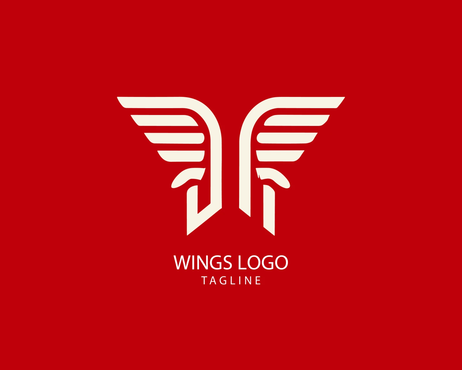 Wings customizable logo set design #38248