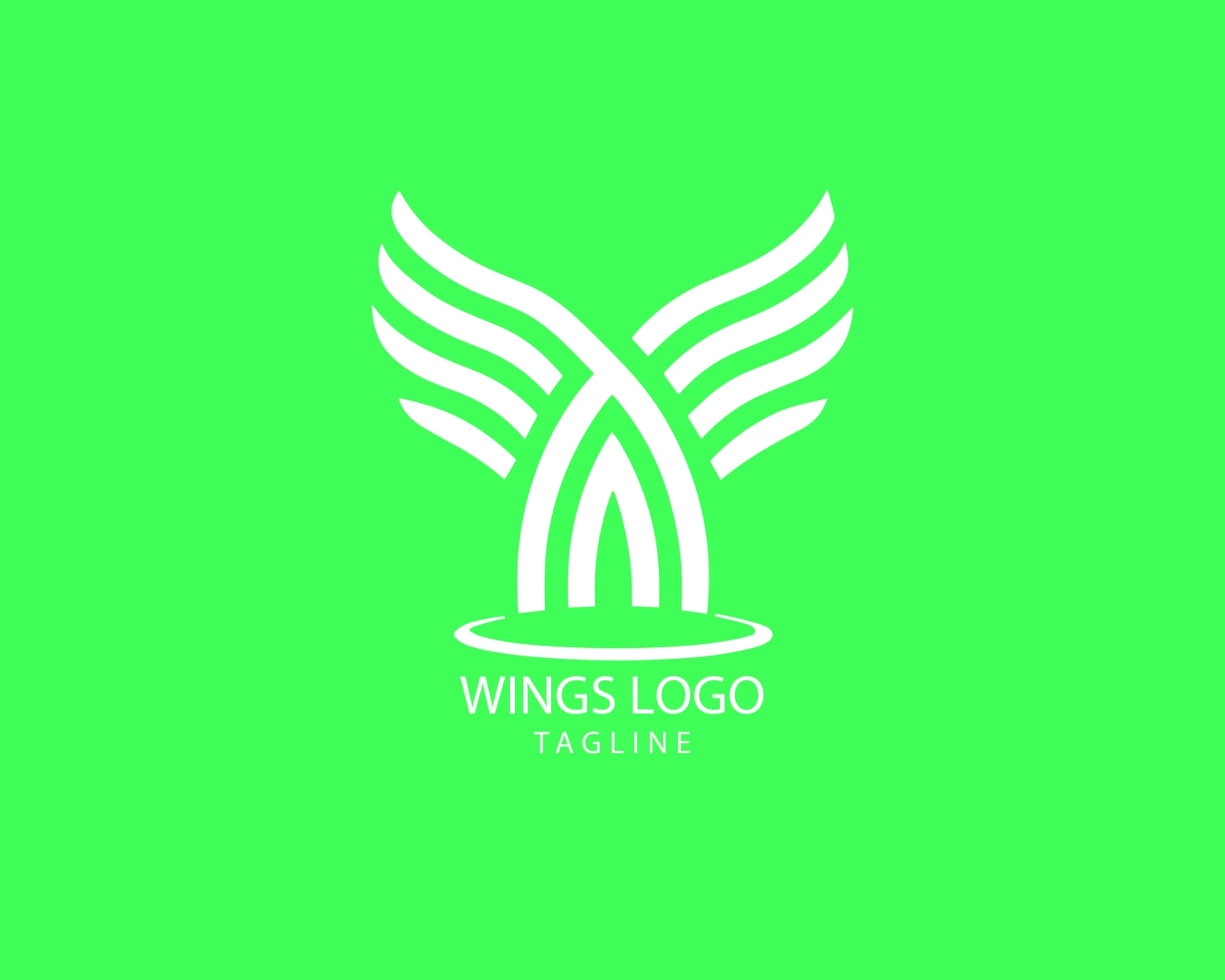 Wings customizable logo set design #38249