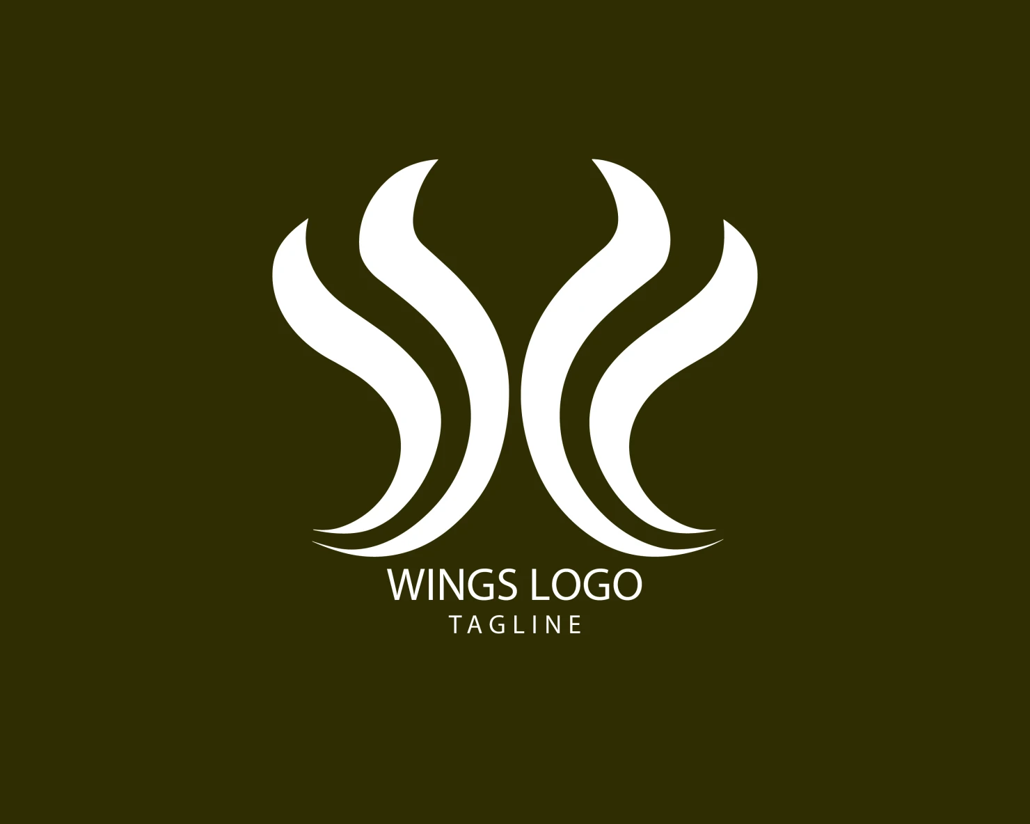 Wings customizable logo set design #38250