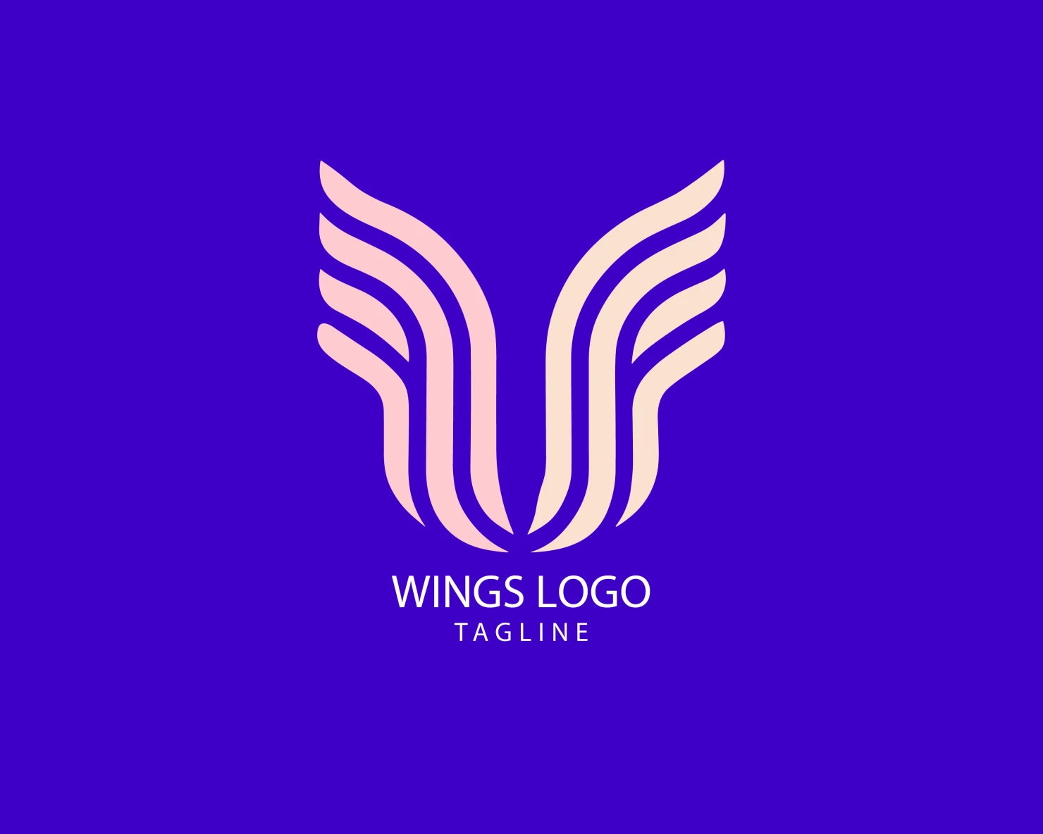 Wings customizable logo set design #38252