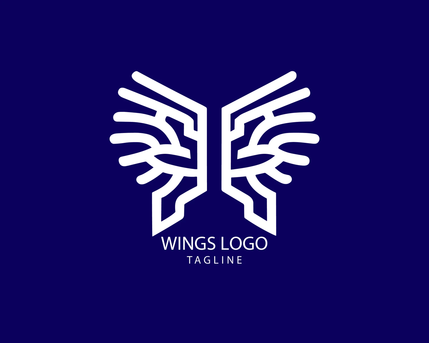 Wings customizable logo set design #38255