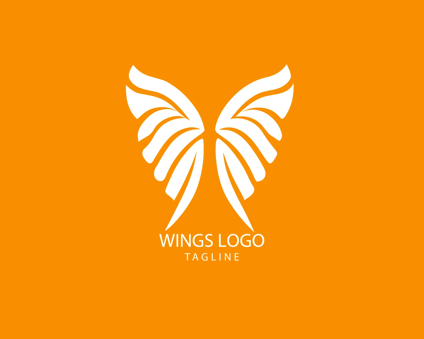 Wings customizable logo set design #38256