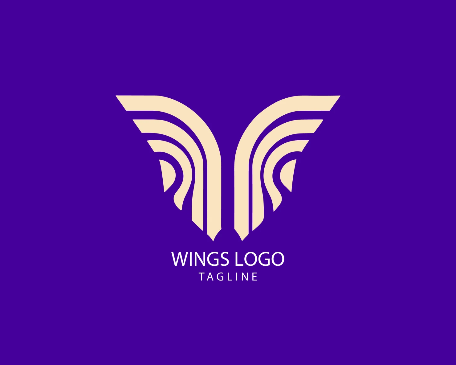 Wings customizable logo set design #38257