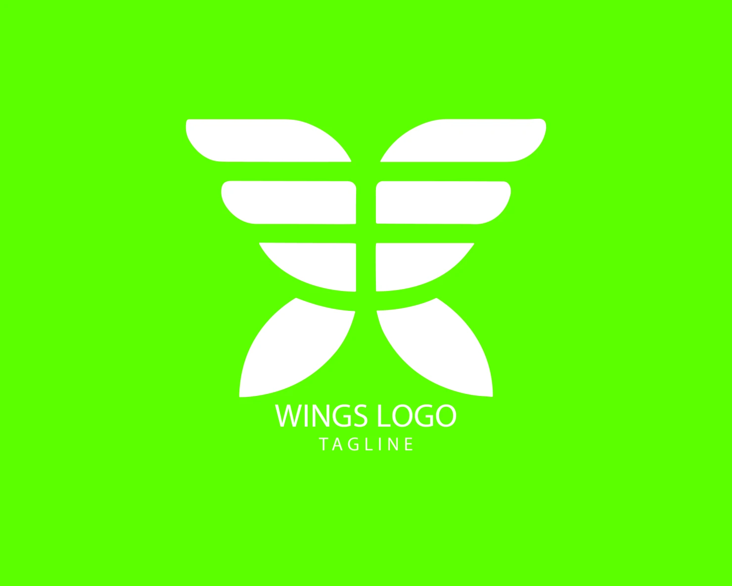 Wings customizable logo set design #38258