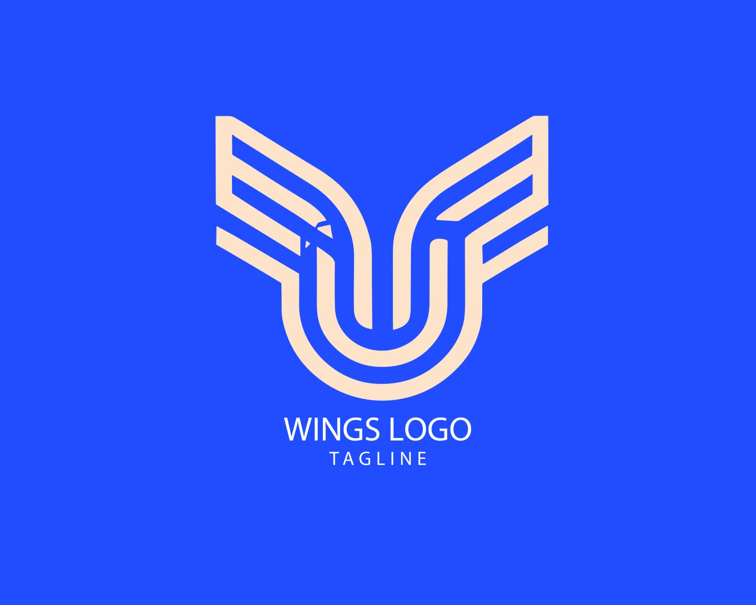 Wings customizable logo set design #38259