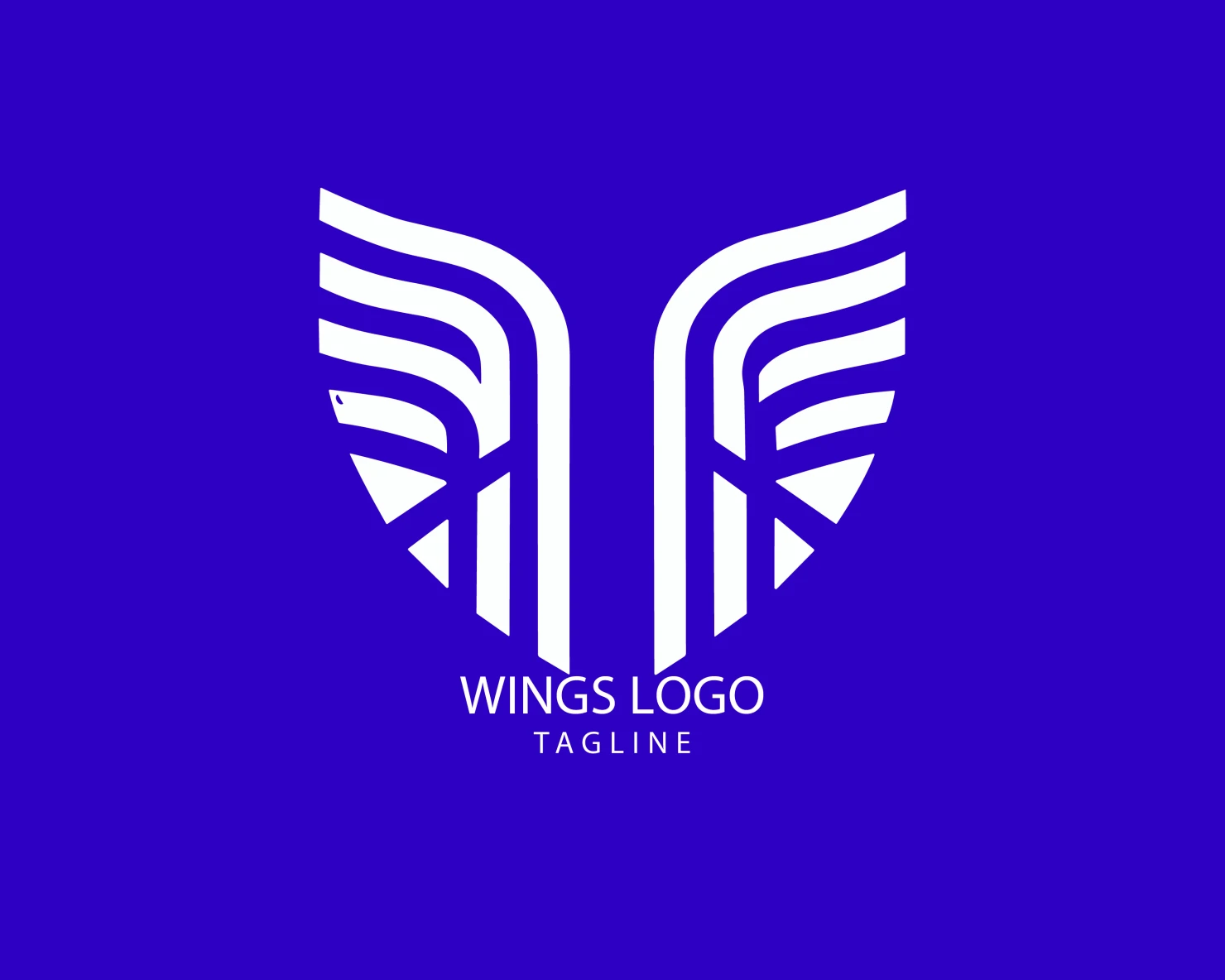 Wings customizable logo set design #38260
