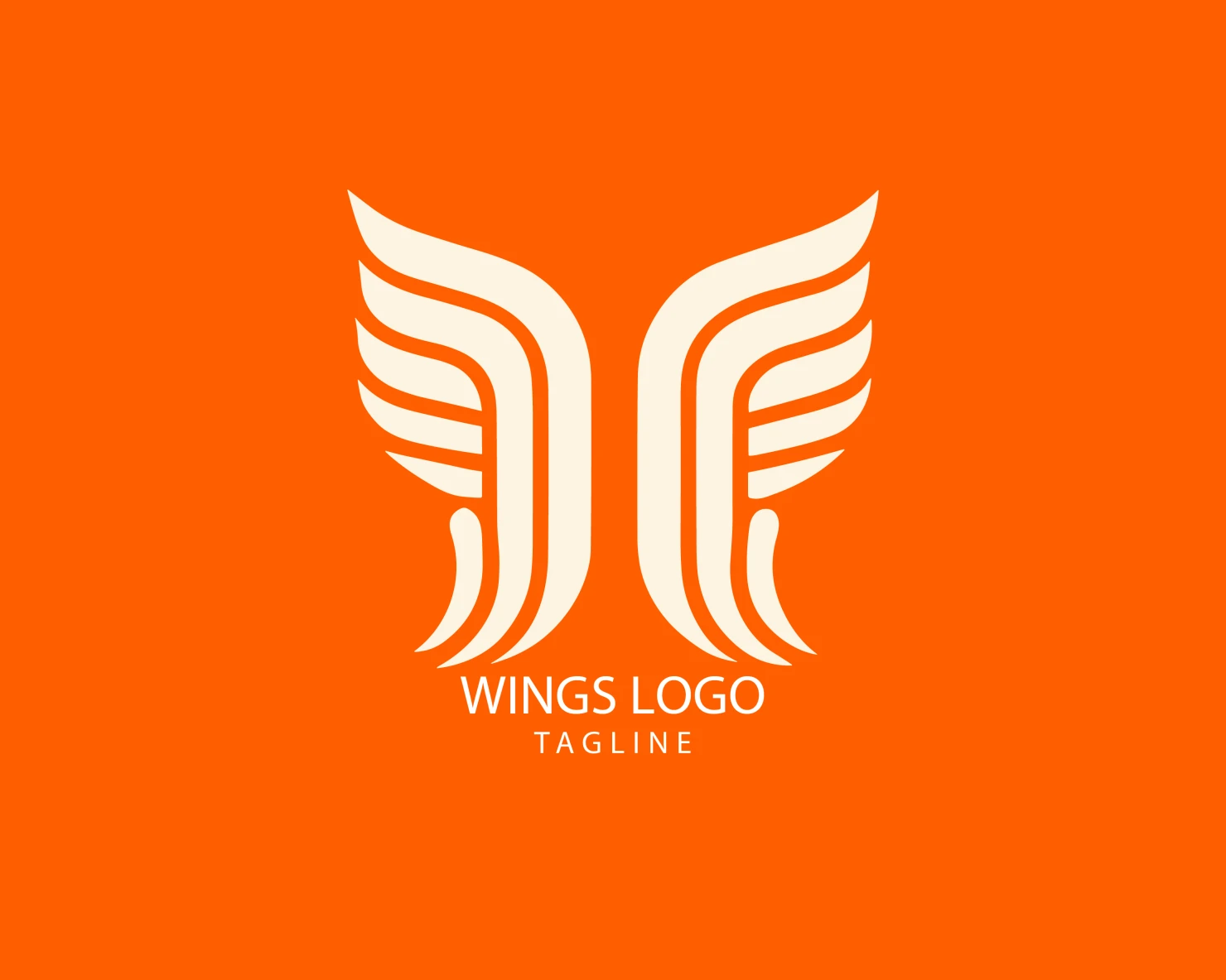 Wings customizable logo set design #38262
