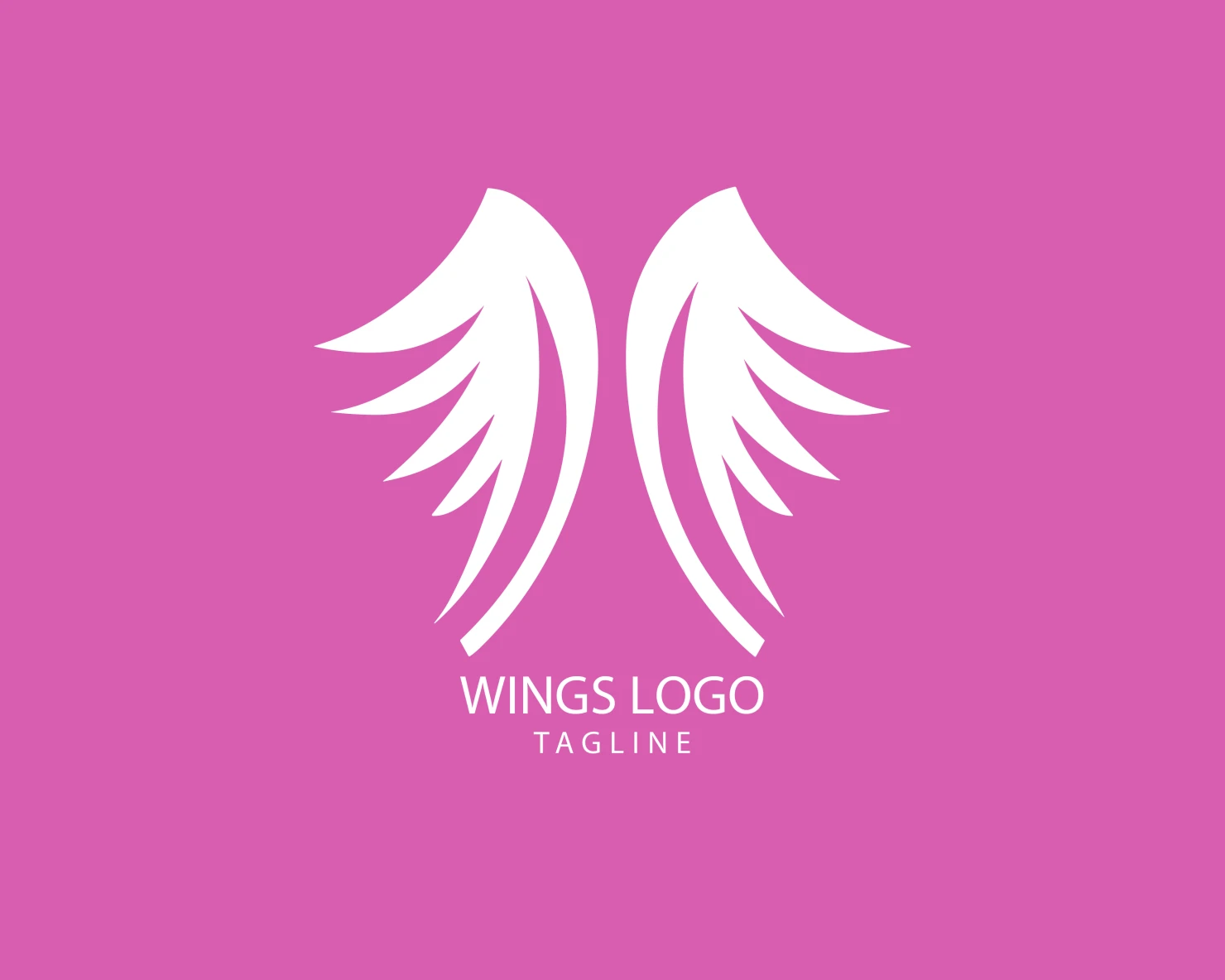 Wings customizable logo set design #38263