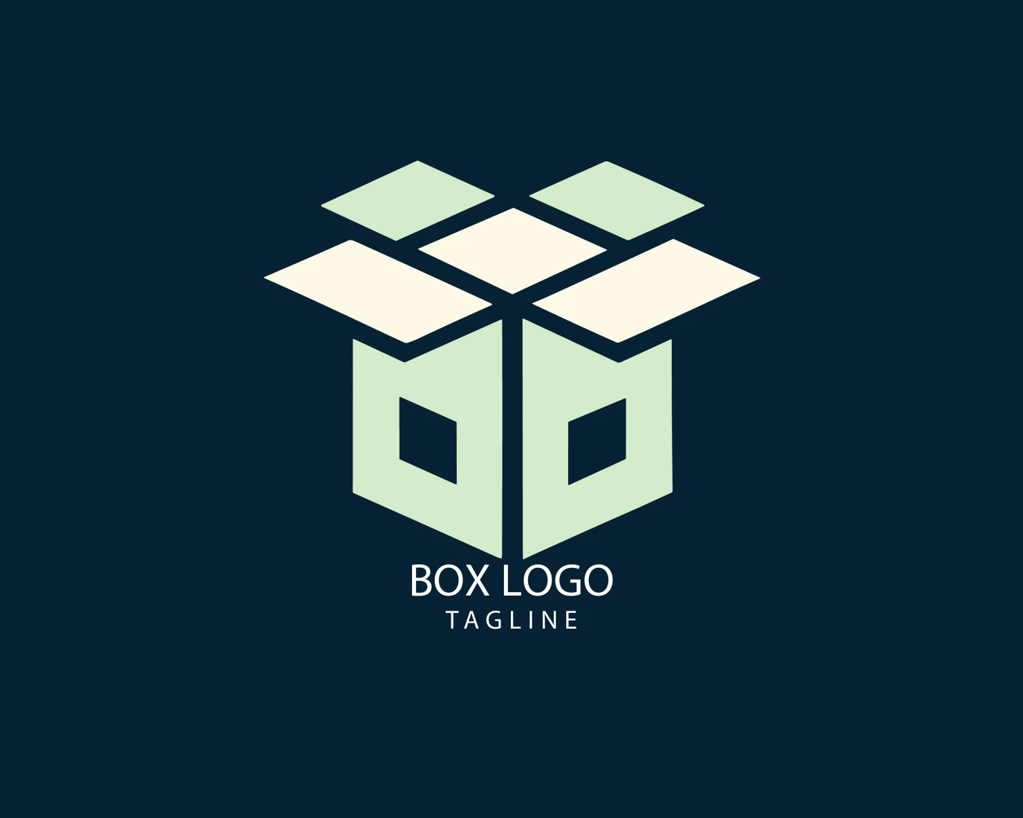 Box customizable logo set design #38267