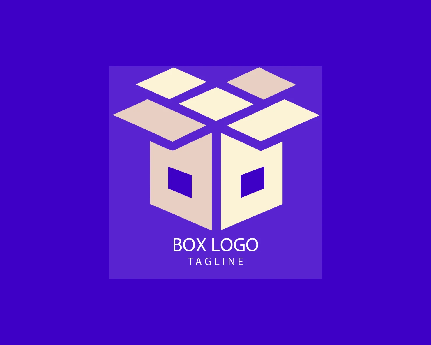 Box customizable logo set design #38288