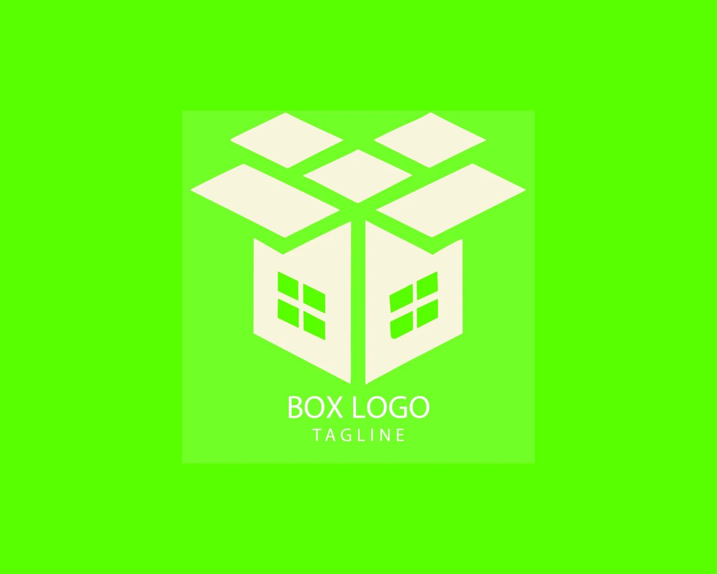 Box customizable logo set design #38289