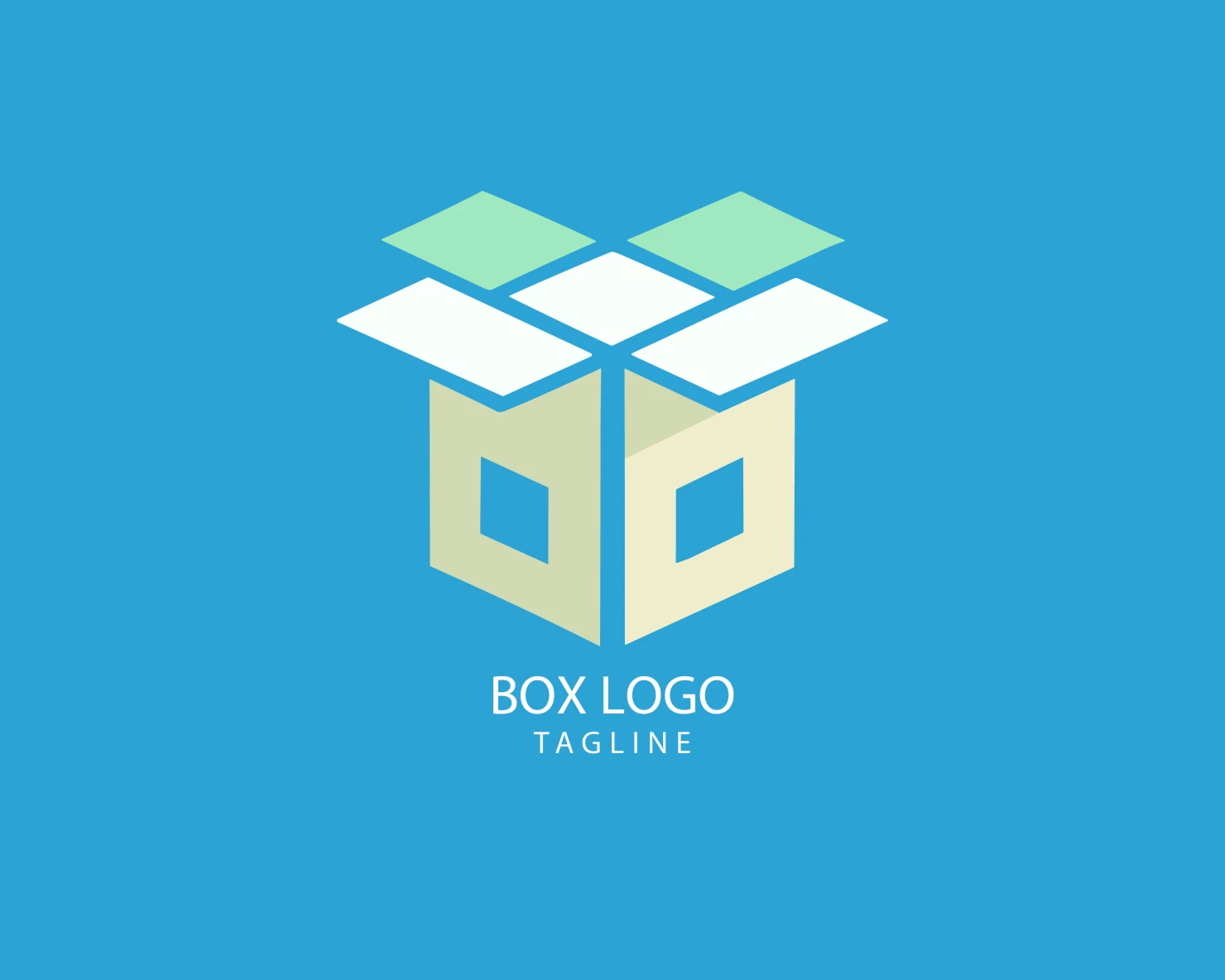 Box customizable logo set design #38290