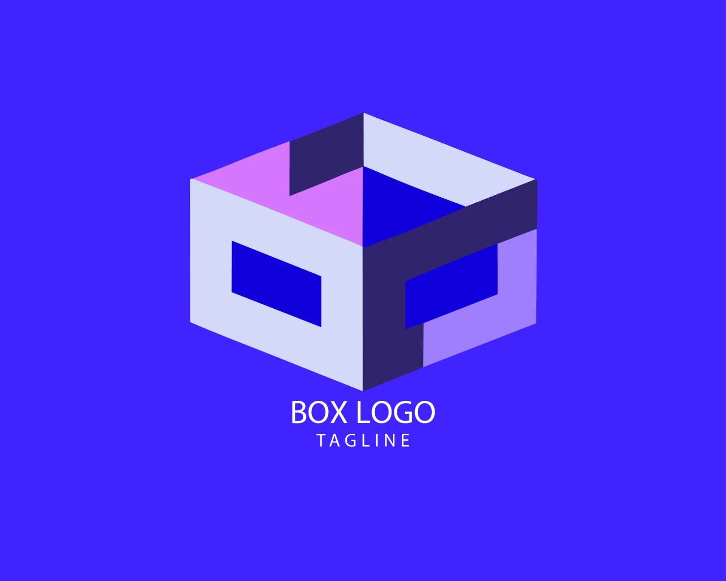 Box customizable logo set design #38334