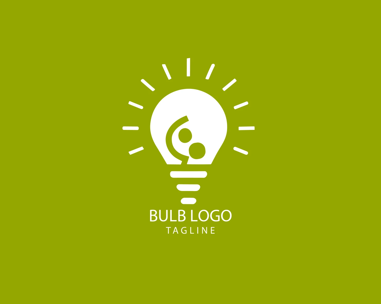 Bulb customizable logo set design #38373