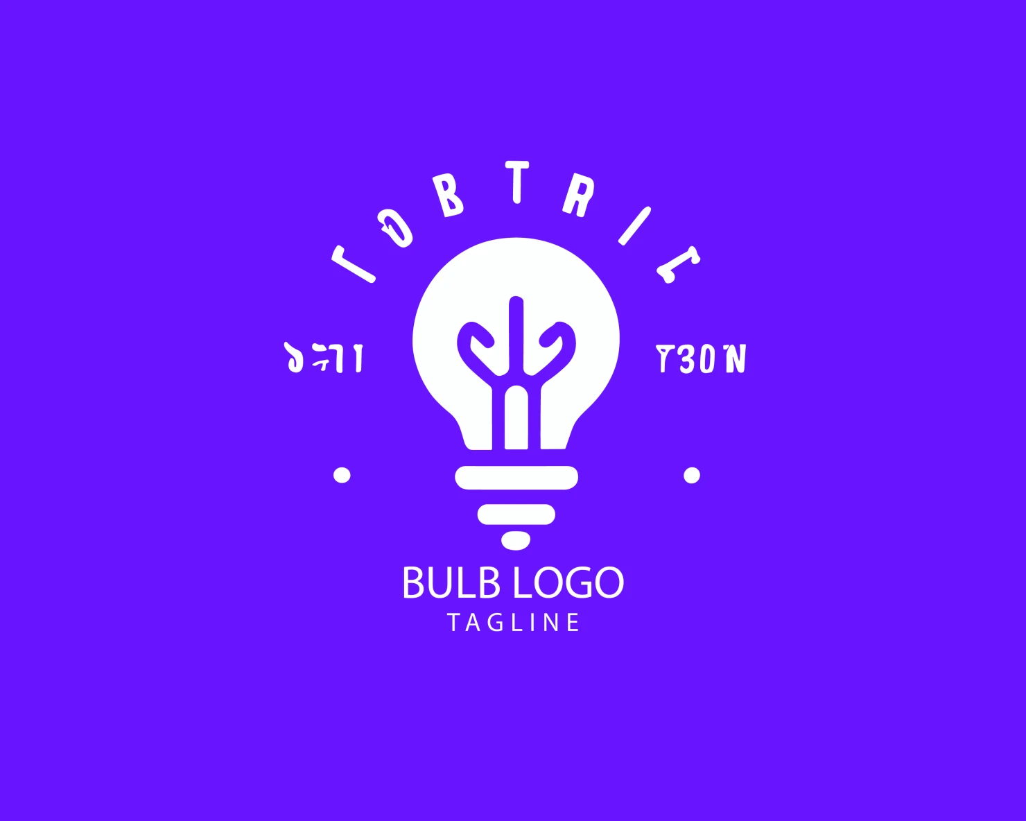 Bulb customizable logo set design #38377