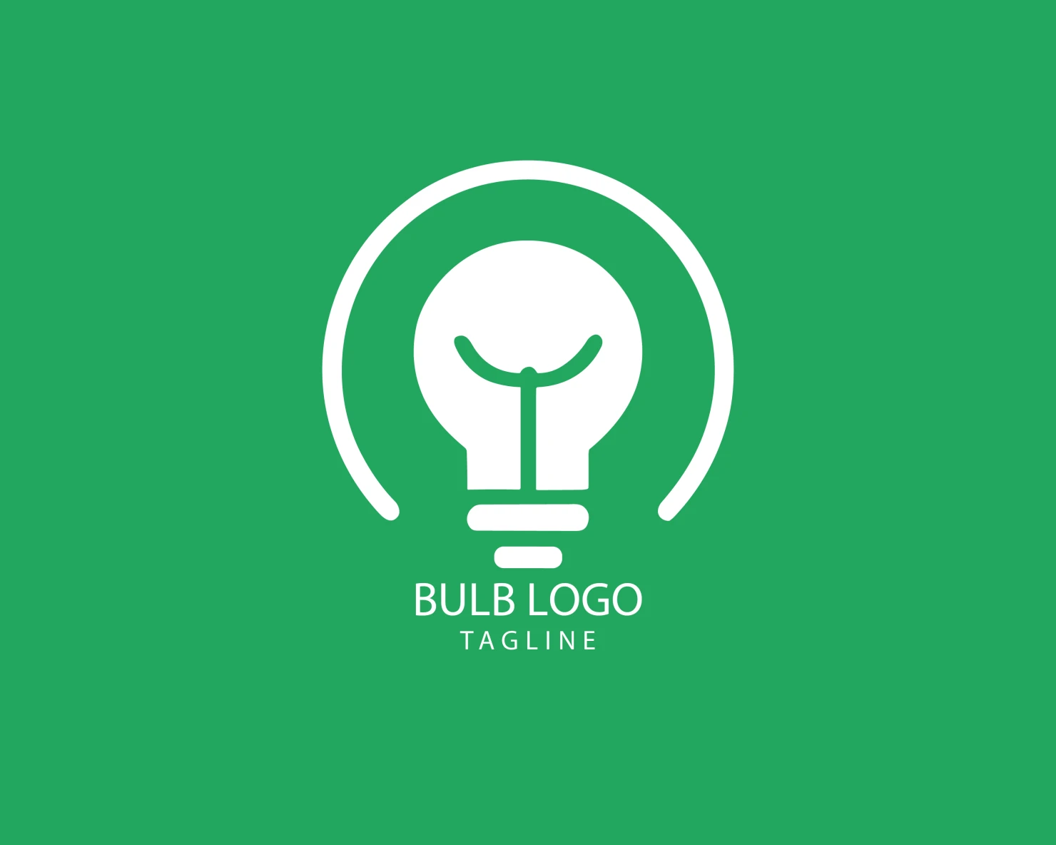Bulb customizable logo set design #38381