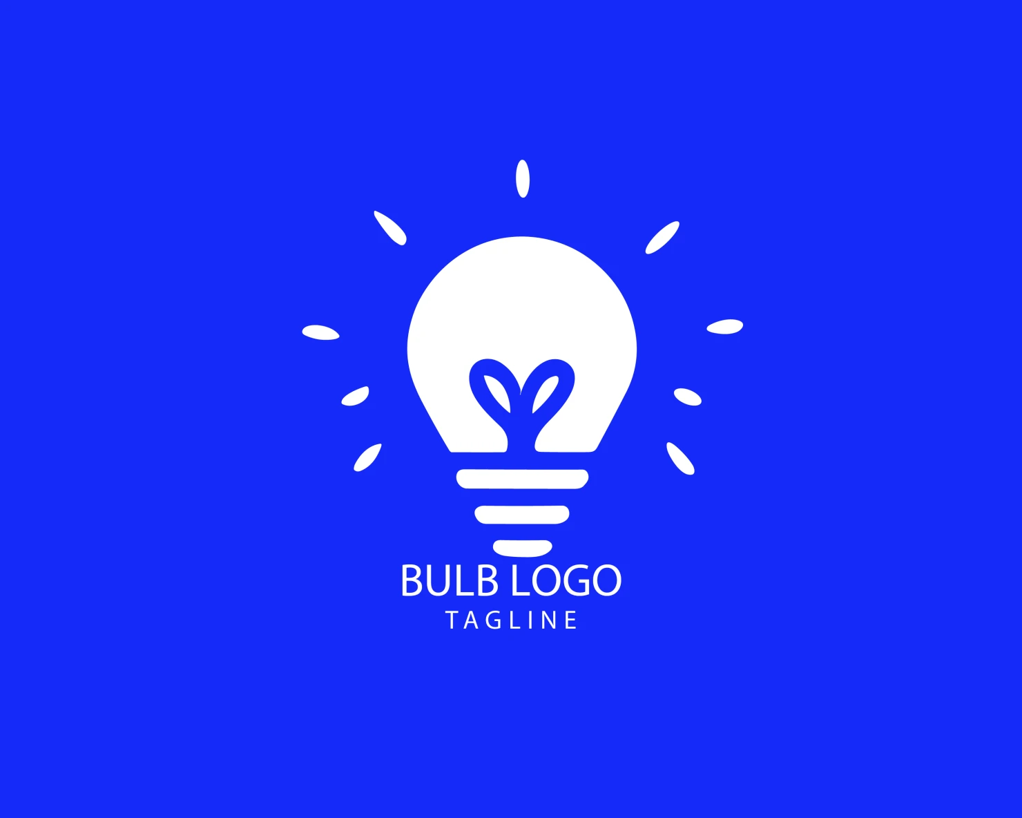 Bulb customizable logo set design #38382
