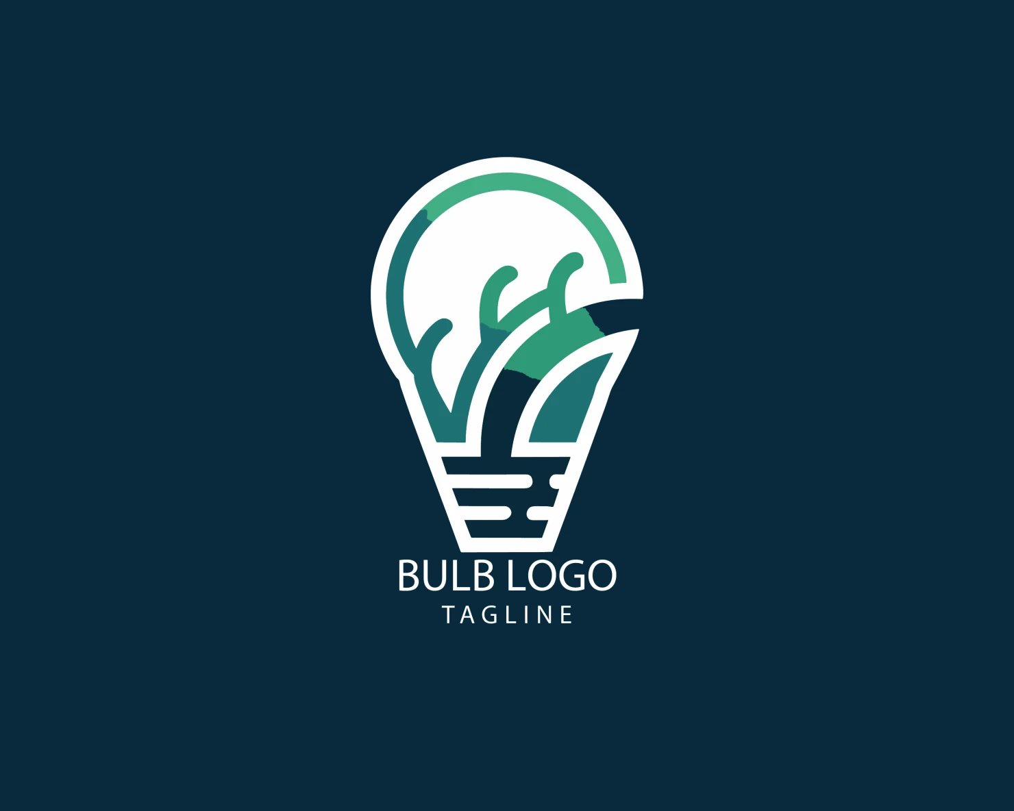 Bulb customizable logo set design #38386