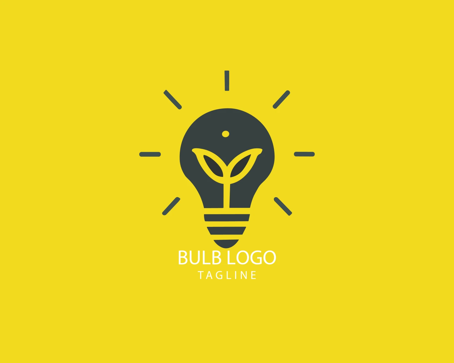 Bulb customizable logo set design #38392