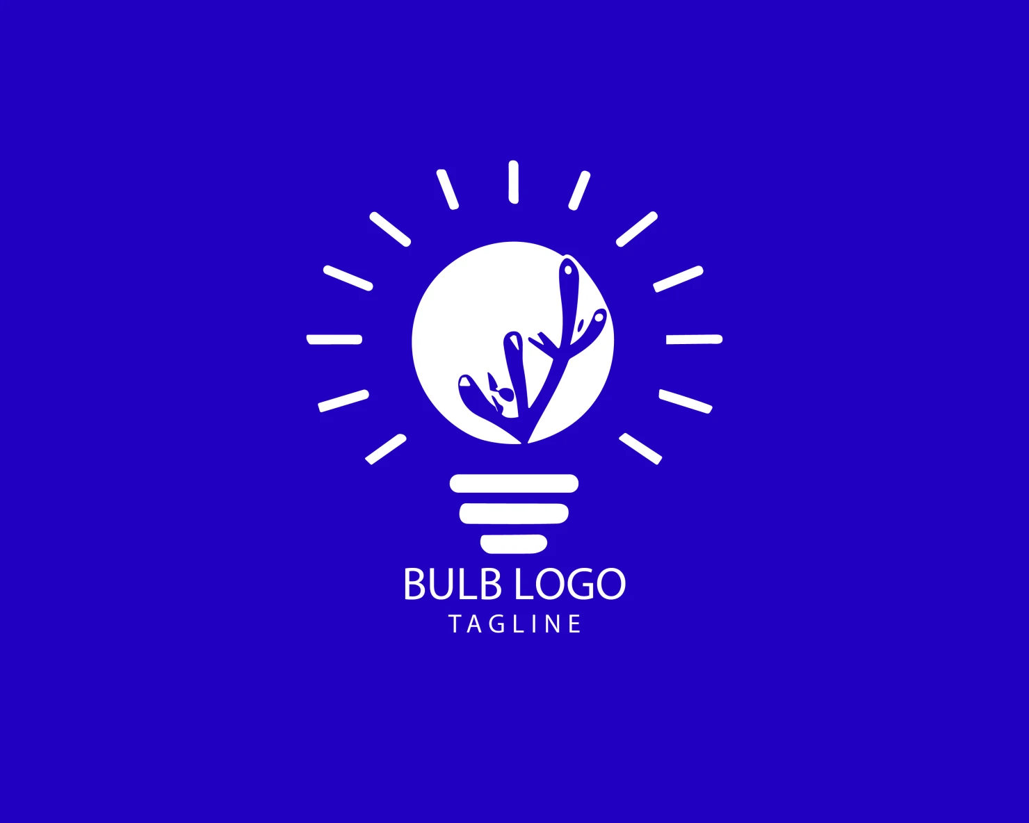 Bulb customizable logo set design #38393