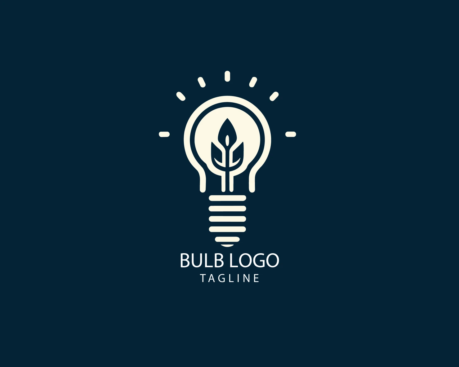 Bulb customizable logo set design #38398