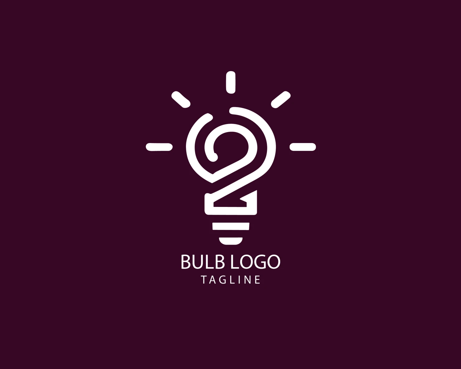 Bulb customizable logo set design #38400