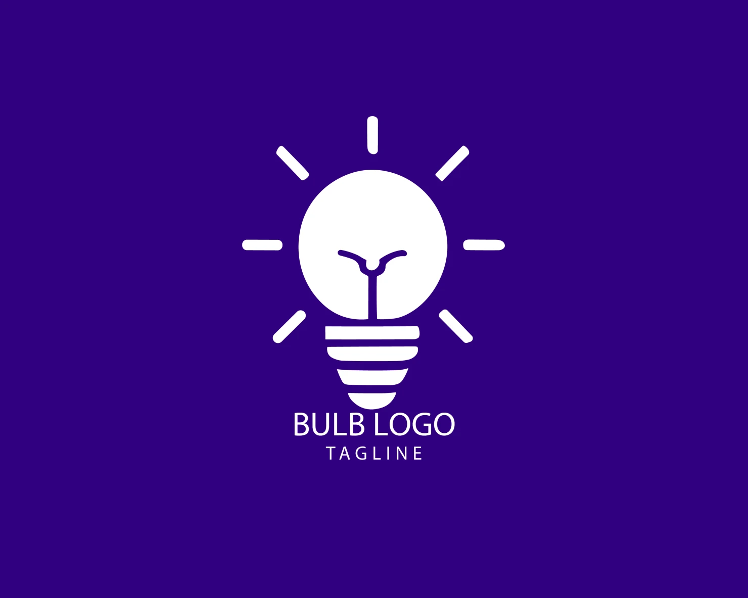 Bulb customizable logo set design #38401