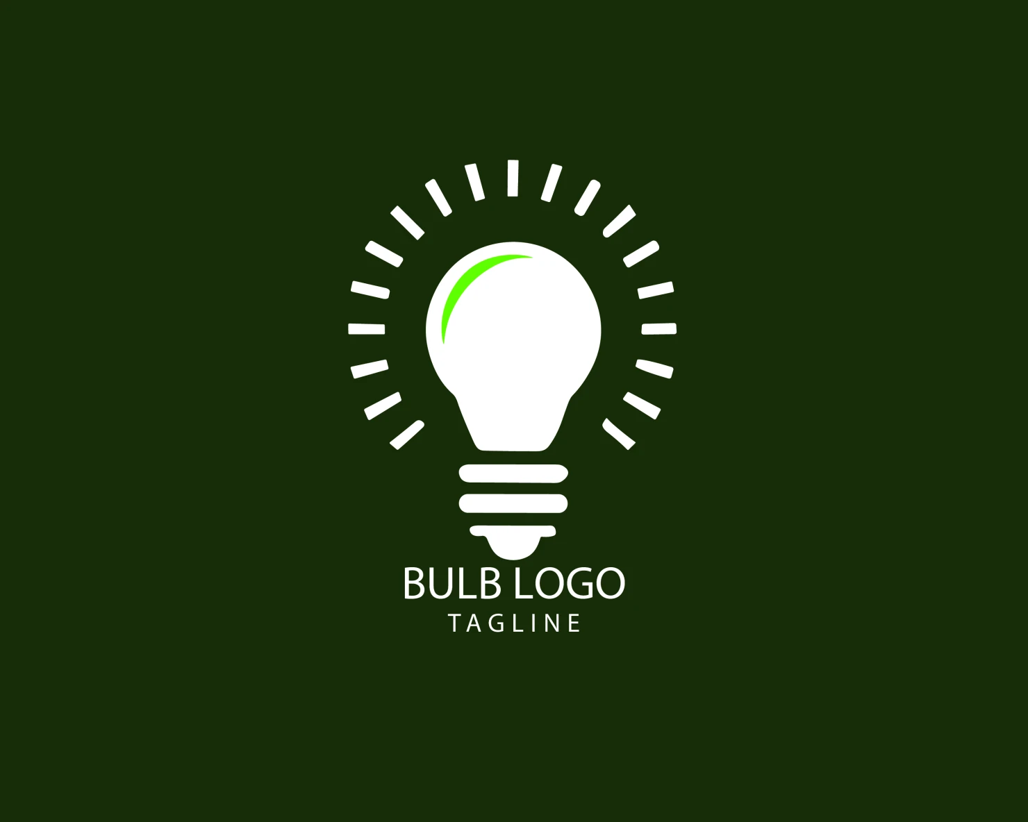 Bulb customizable logo set design #38403