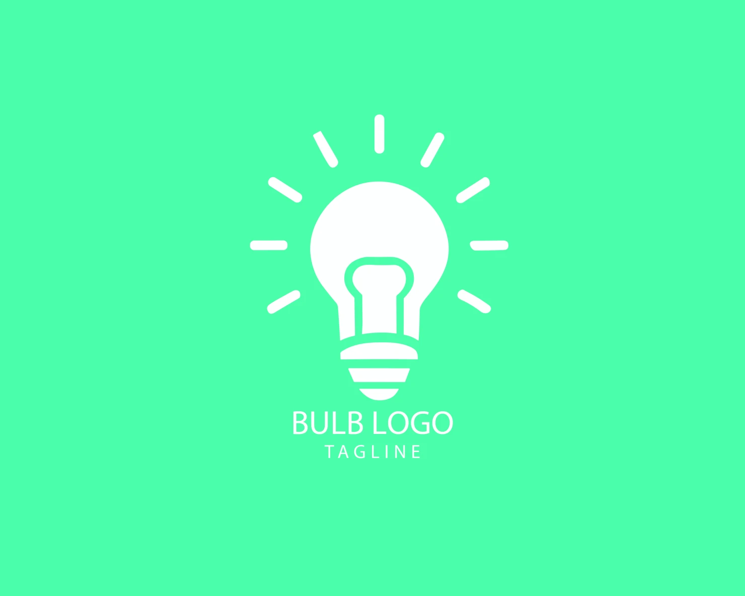 Bulb customizable logo set design #38405