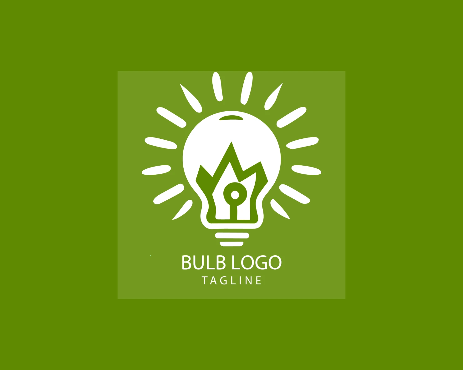 Bulb customizable logo set design #38406