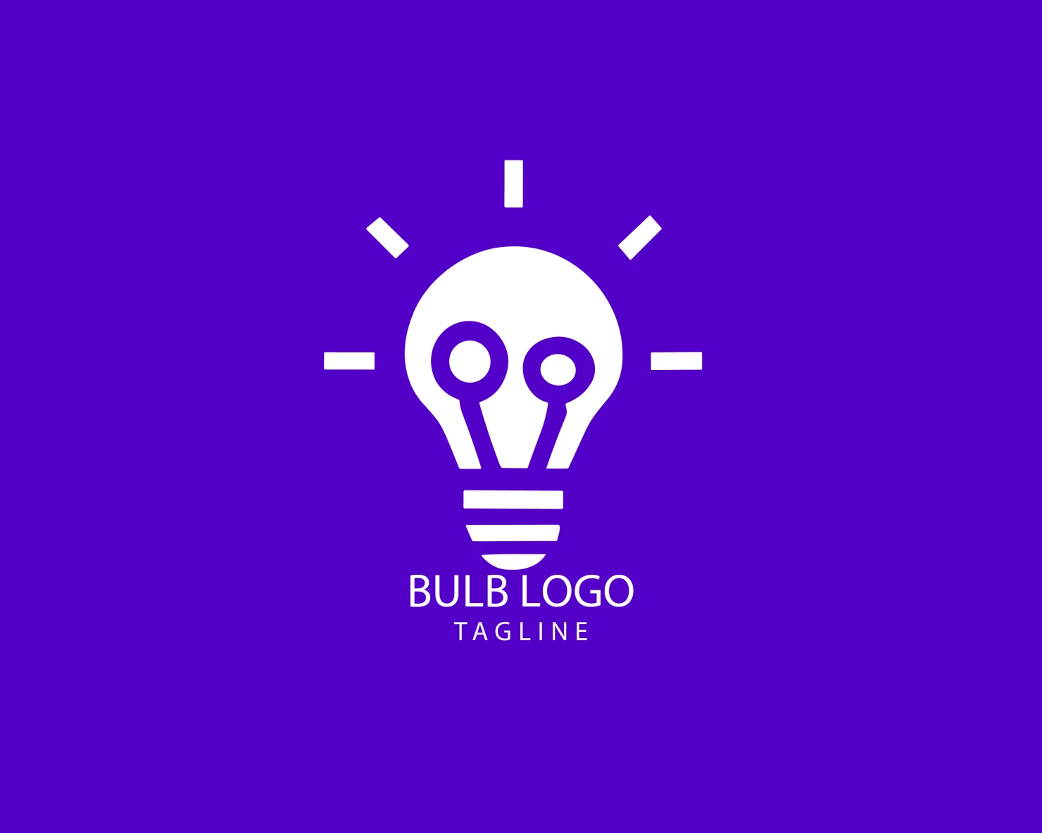 Bulb customizable logo set design #38407