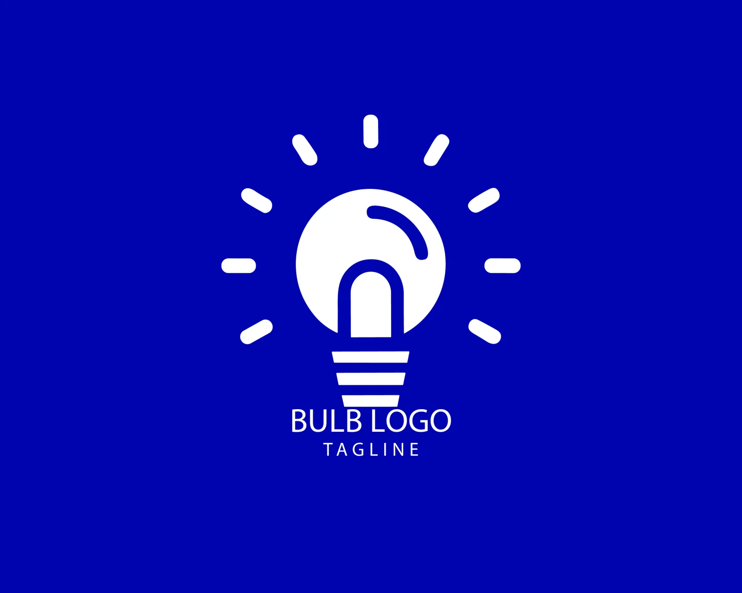 Bulb customizable logo set design #38408