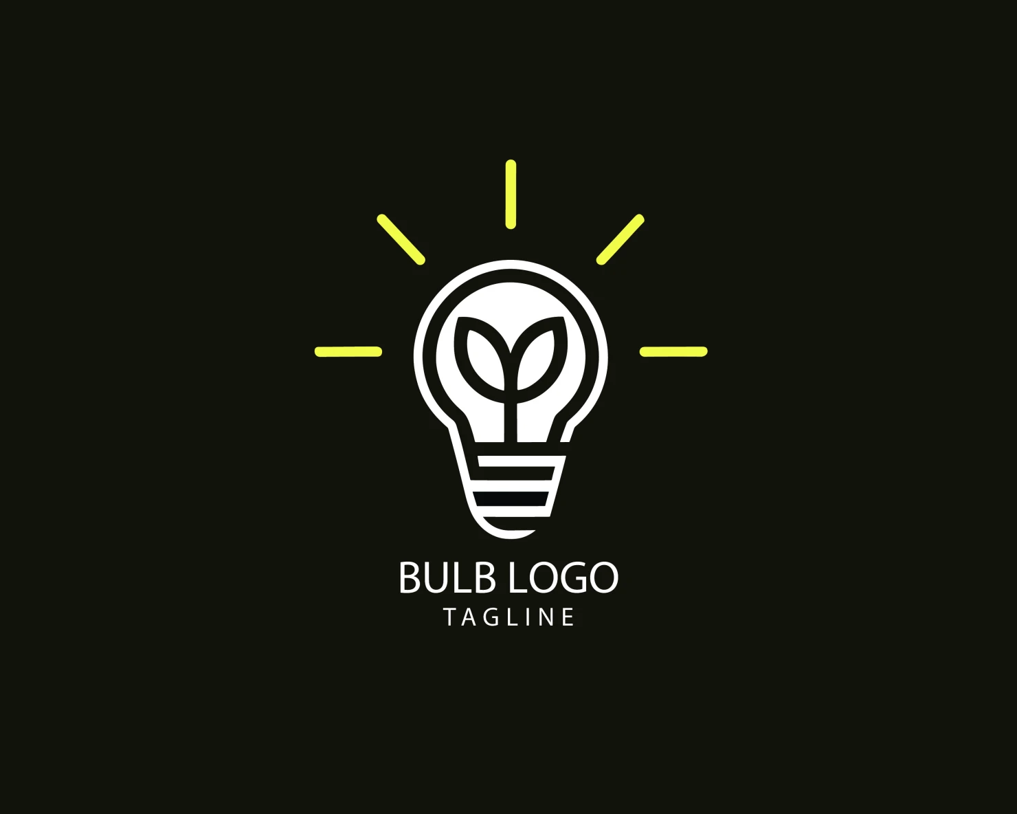 Bulb customizable logo set design #38412