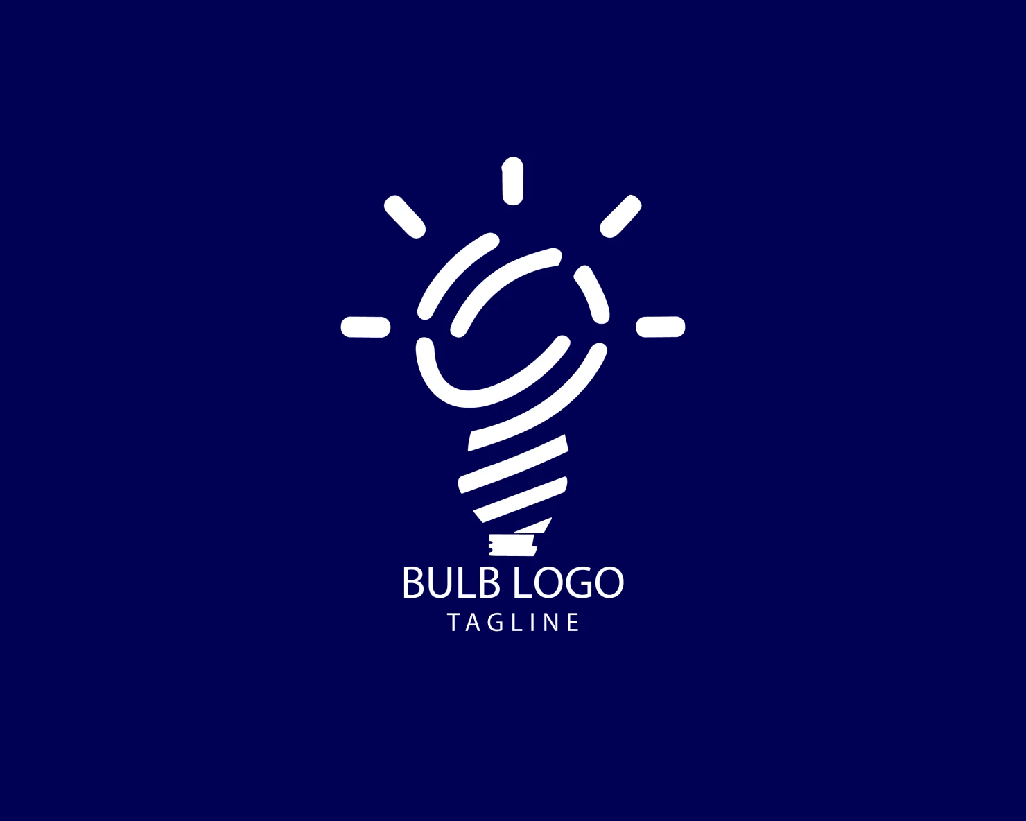 Bulb customizable logo set design #38425