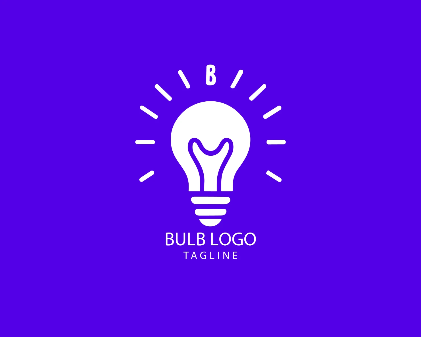 Bulb customizable logo set design #38432