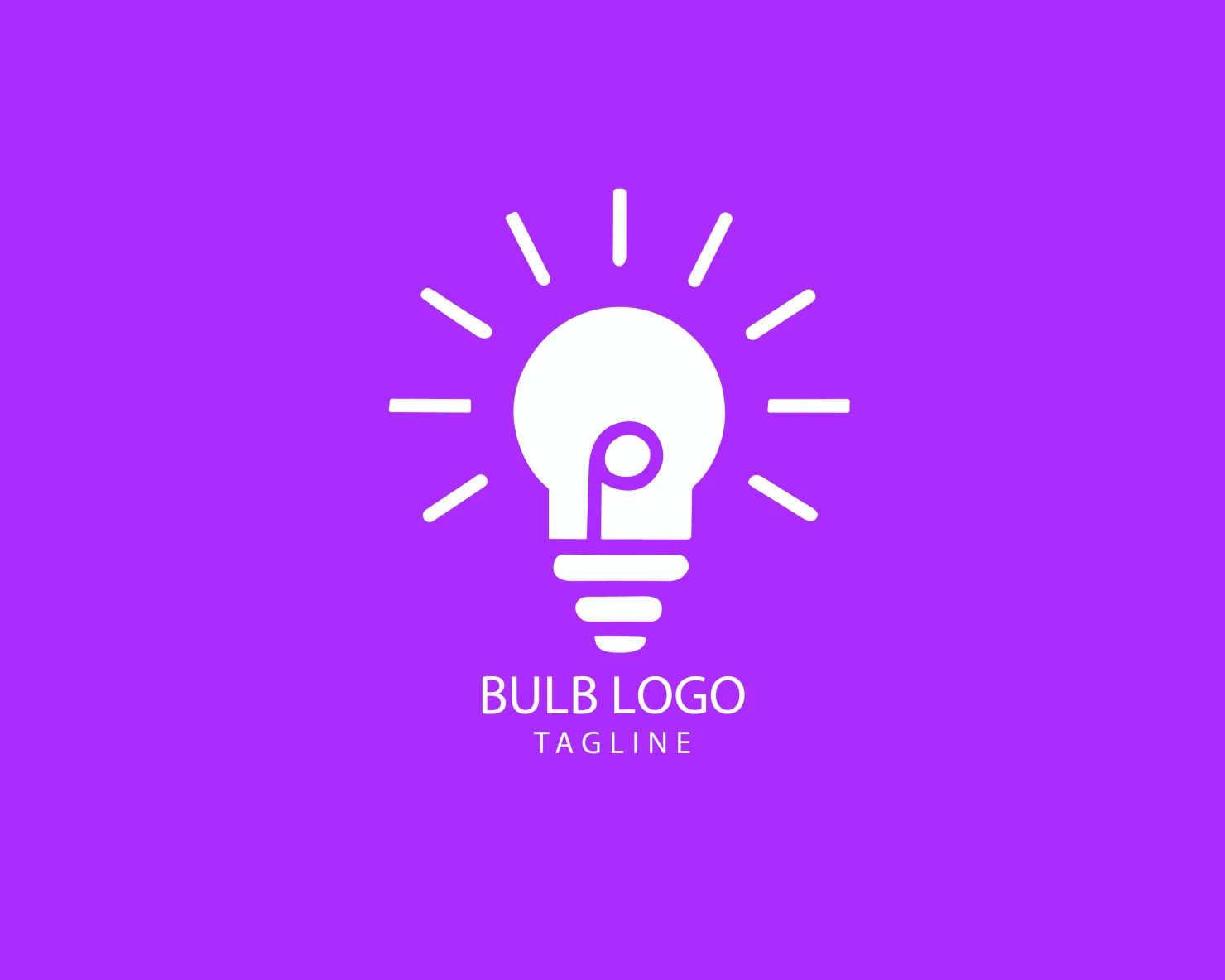 Bulb customizable logo set design #38433