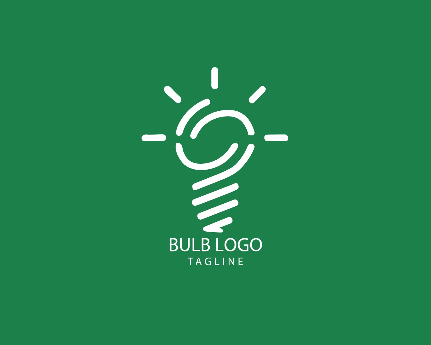 Bulb customizable logo set design #38435