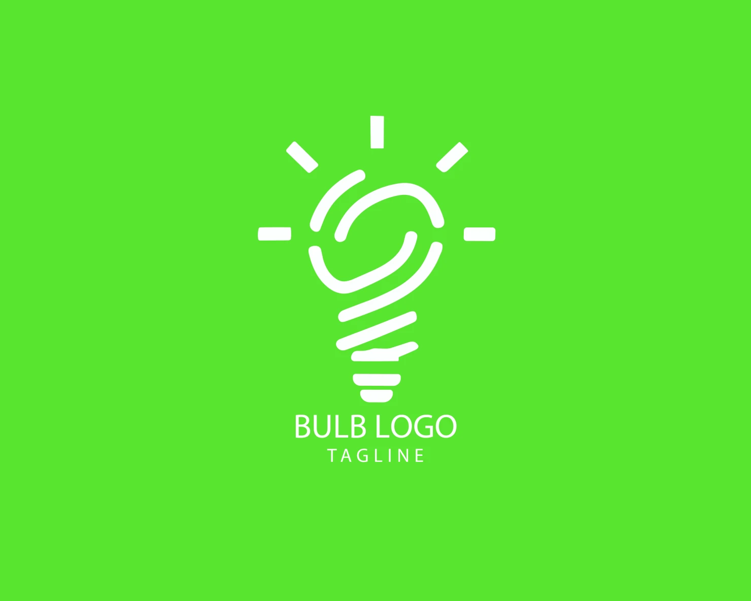 Bulb customizable logo set design #38436