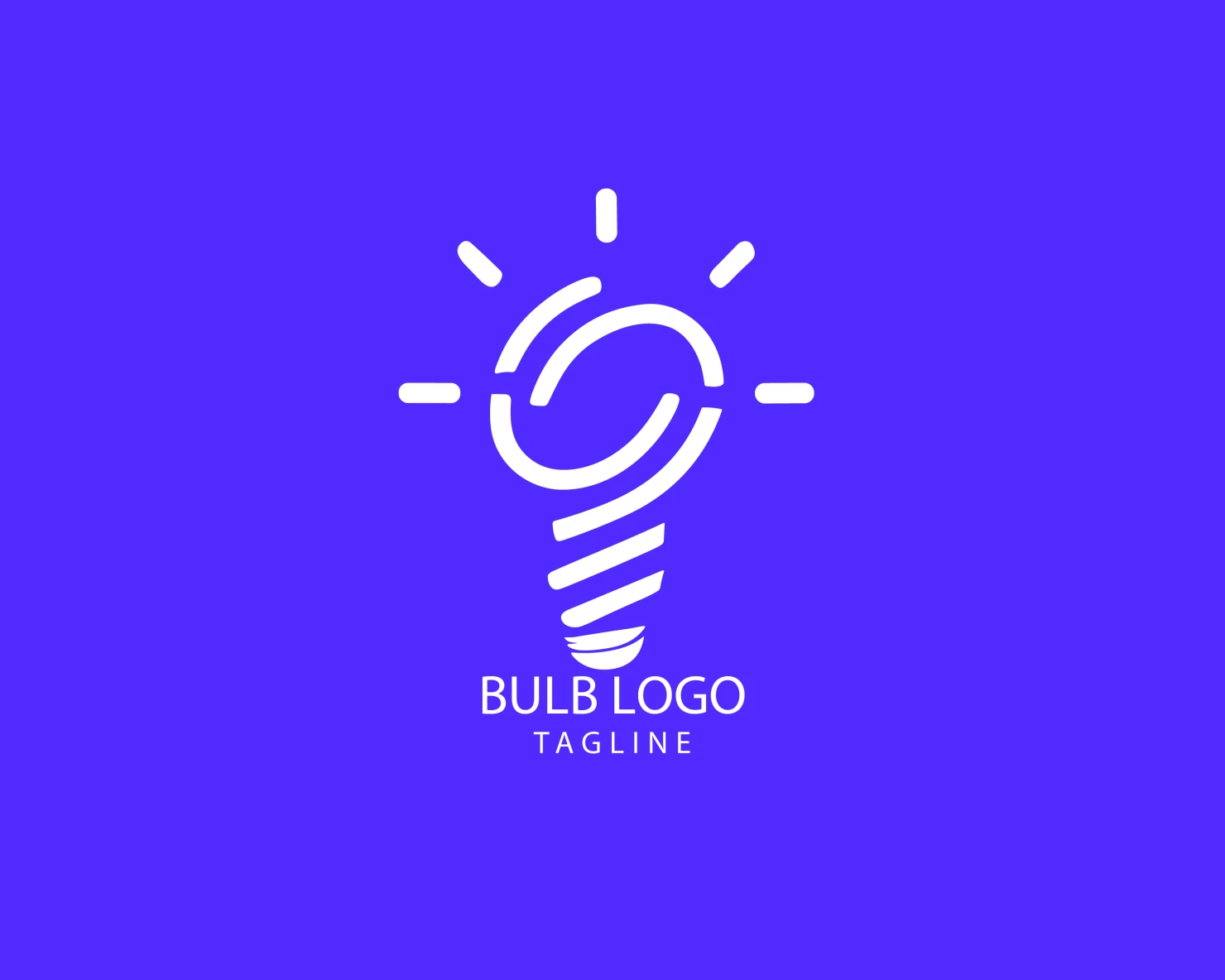 Bulb customizable logo set design #38437