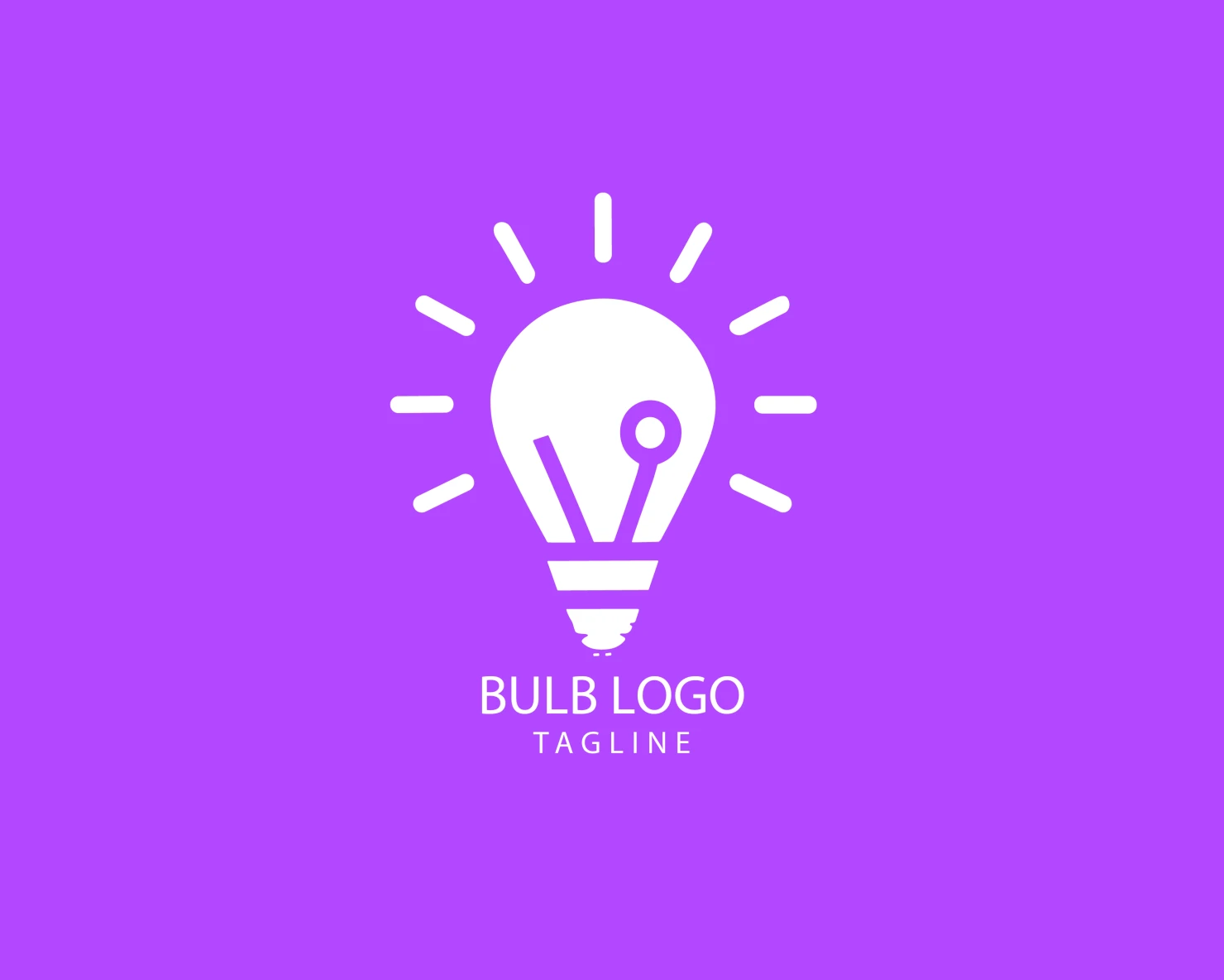 Bulb customizable logo set design #38440
