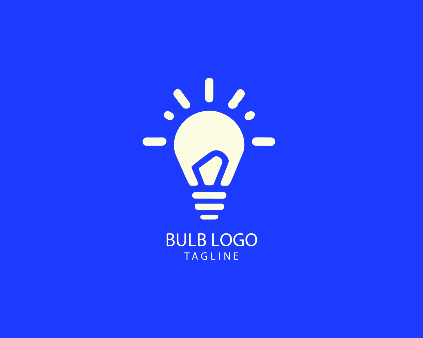Bulb customizable logo set design #38441