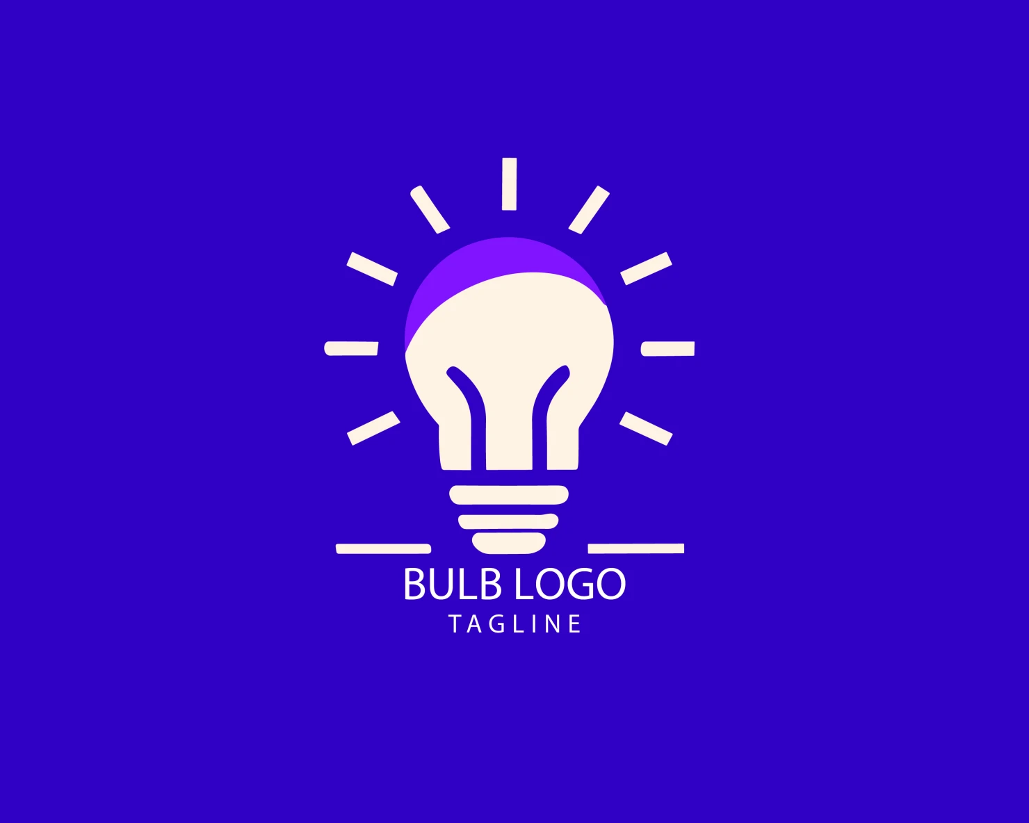 Bulb customizable logo set design #38442
